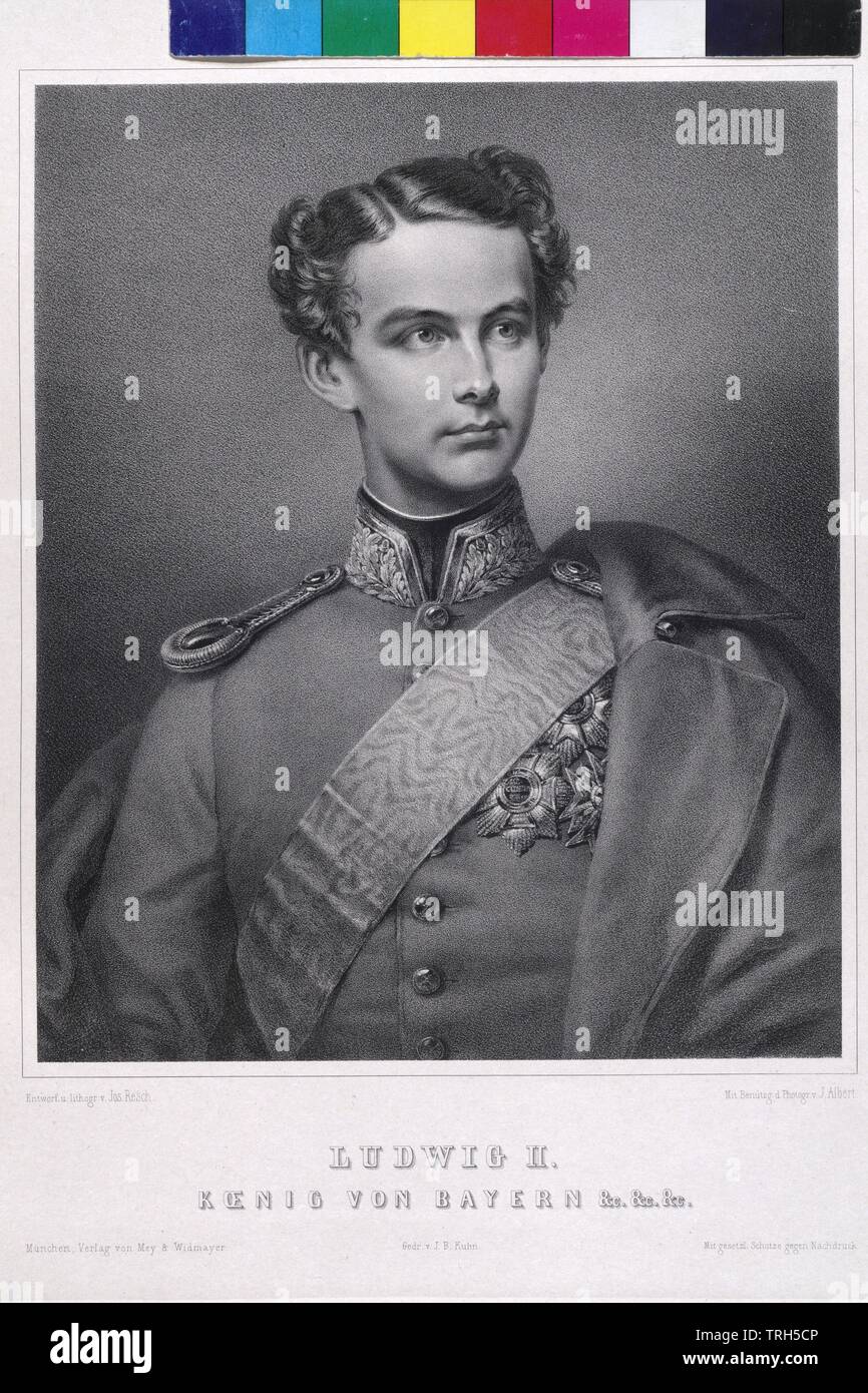 Louis II, King of Bavaria, Additional-Rights-Clearance-Info-Not-Available Stock Photo