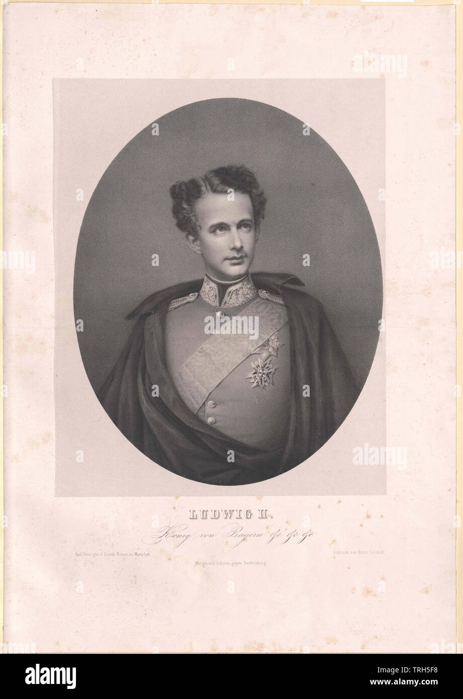 Louis II, King of Bavaria, Additional-Rights-Clearance-Info-Not-Available Stock Photo