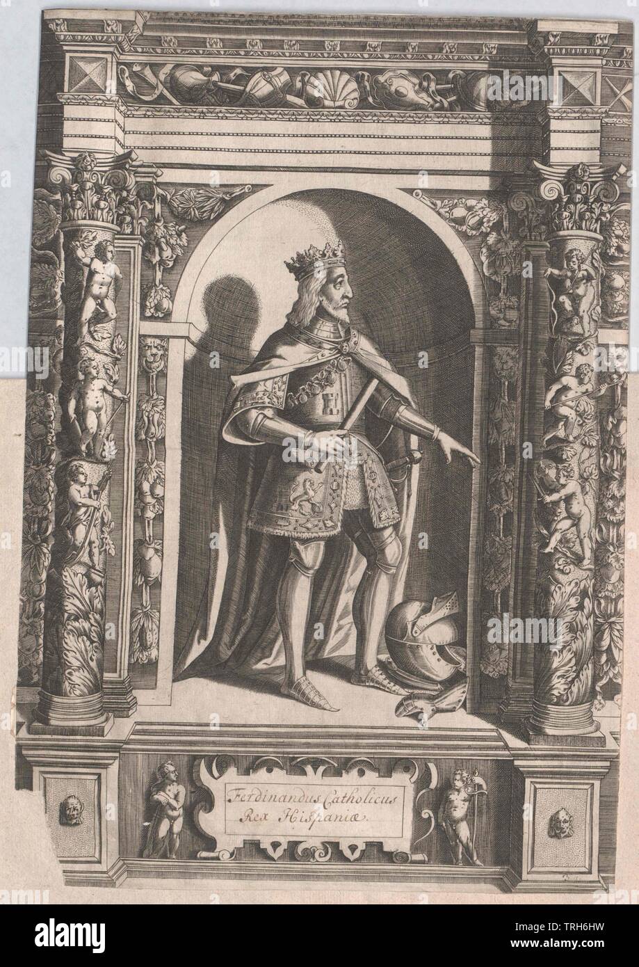 Ferdinand II, the Catholic, King of Aragon,king, kings, Spain, people, Trastamara, Middle Ages, full-length, full length, man, men, male, manly, Additional-Rights-Clearance-Info-Not-Available Stock Photo