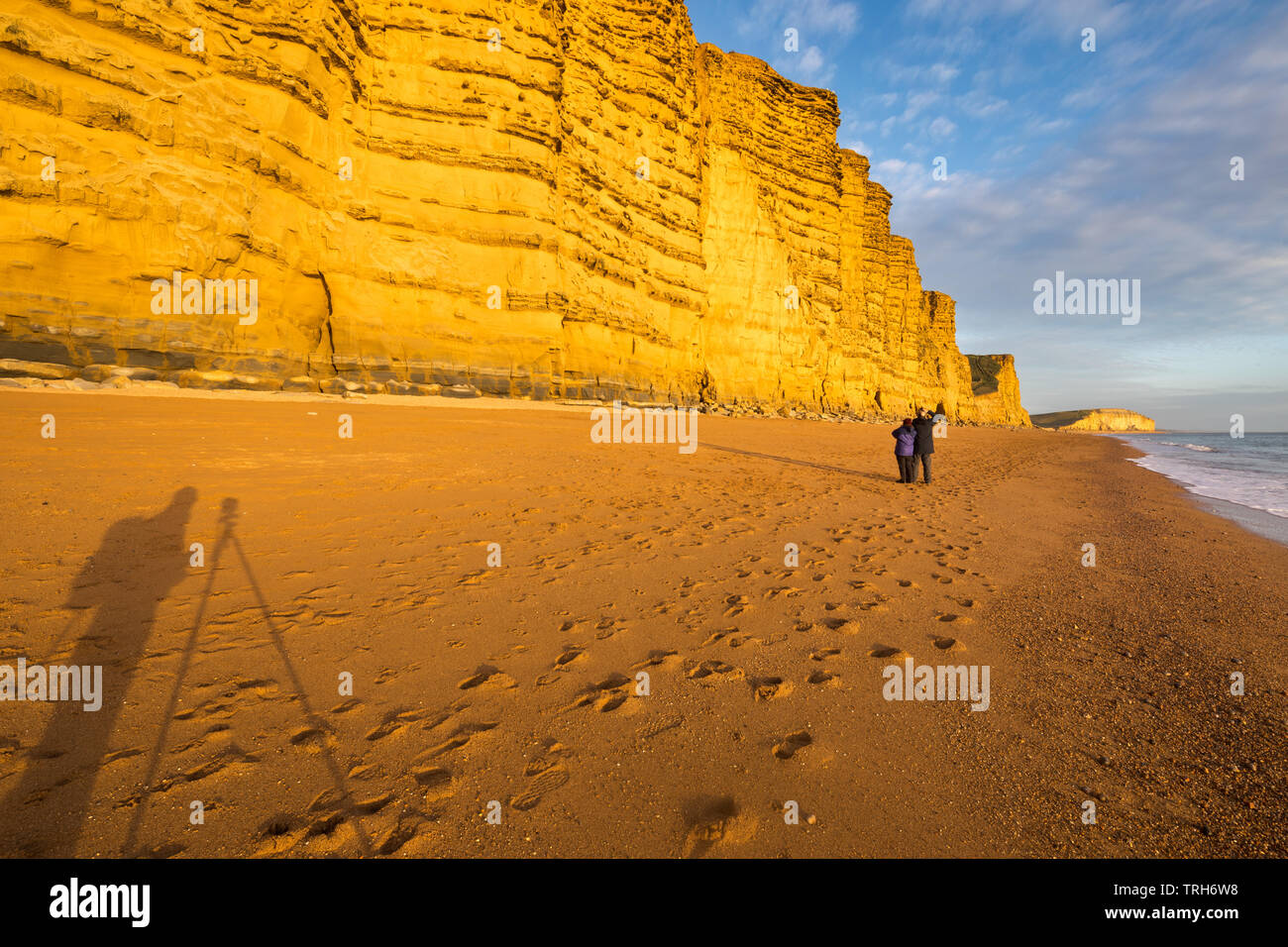 East Cliffs, West Bay, the Jurassic Coast, Dorset, England, UK Stock Photo