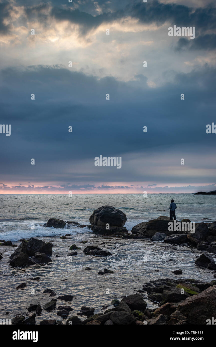 Standing watching the sunset hi-res stock photography and images - Alamy