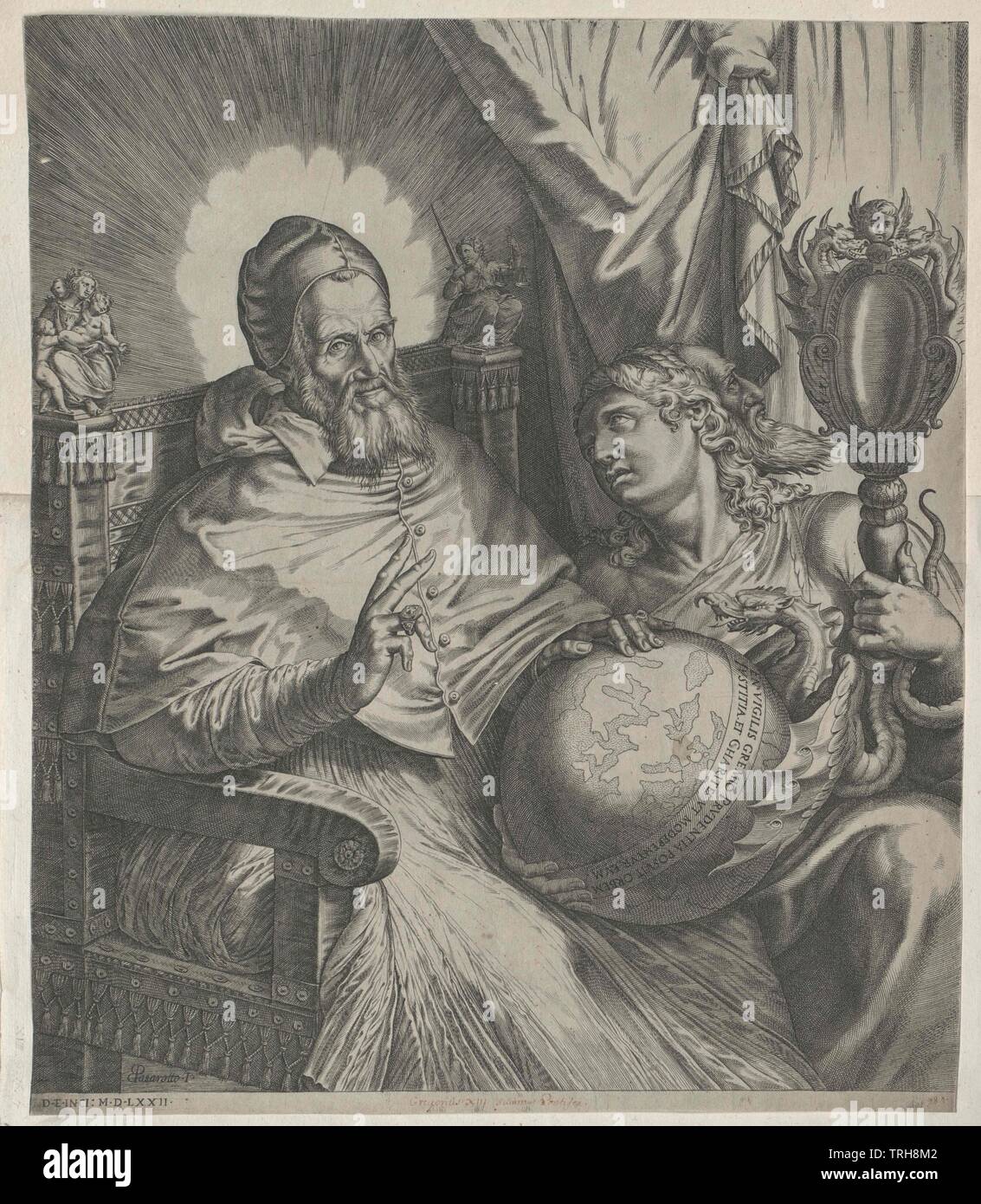 Gregory XIII, pope, Additional-Rights-Clearance-Info-Not-Available Stock Photo