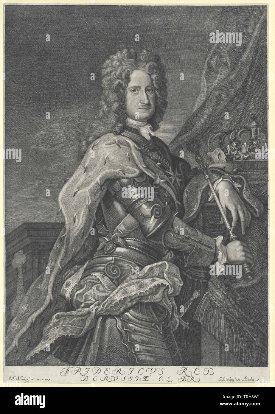 Frederick I, King of Prussia, Additional-Rights-Clearance-Info-Not-Available Stock Photo