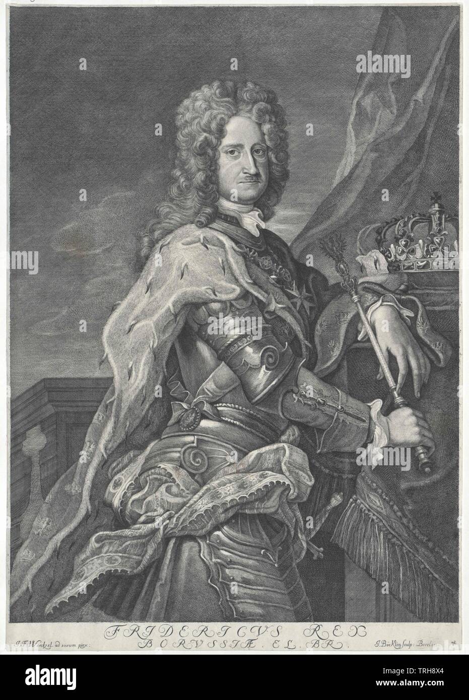 Frederick I, King of Prussia, Additional-Rights-Clearance-Info-Not-Available Stock Photo