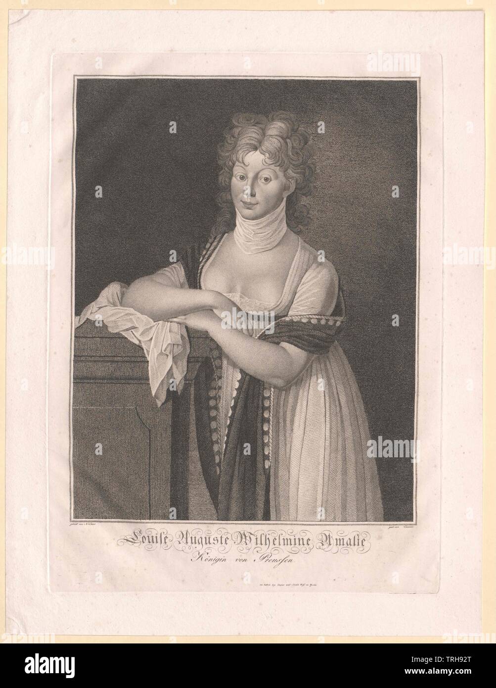 Louise, princess of Mecklenburg-Strelitz, Additional-Rights-Clearance-Info-Not-Available Stock Photo