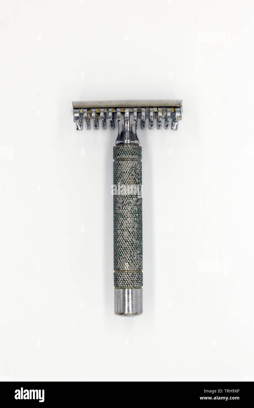 Old 60s-70s rare Wagensberg razor shaver, isolated on a white ...