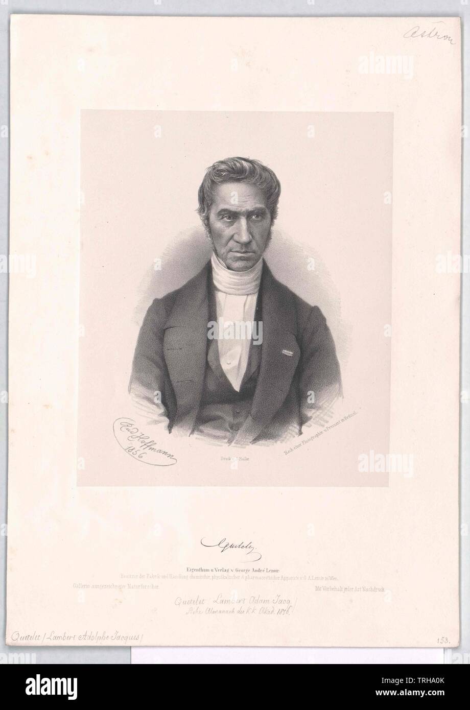 Lambert adolphe jacques quetelet hires stock photography and images