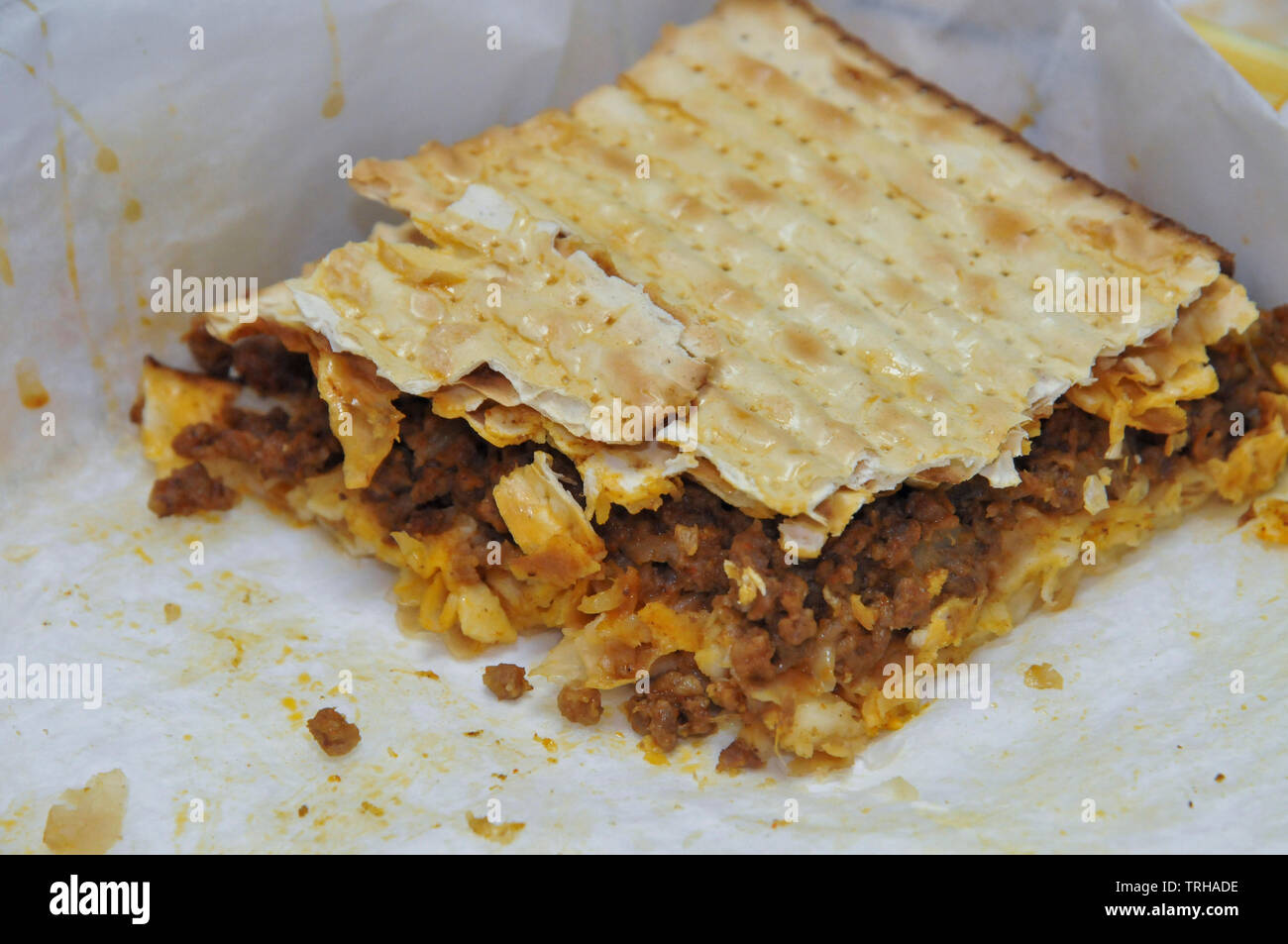 Kosher Matzo Sandwich fit for eating during the week of Pesach