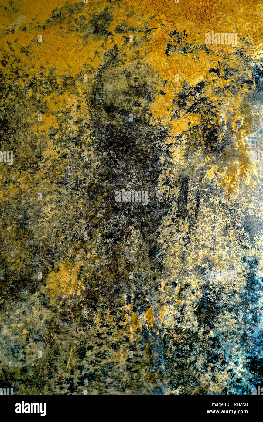Yellow, black, brown and blue Abstract background Stock Photo