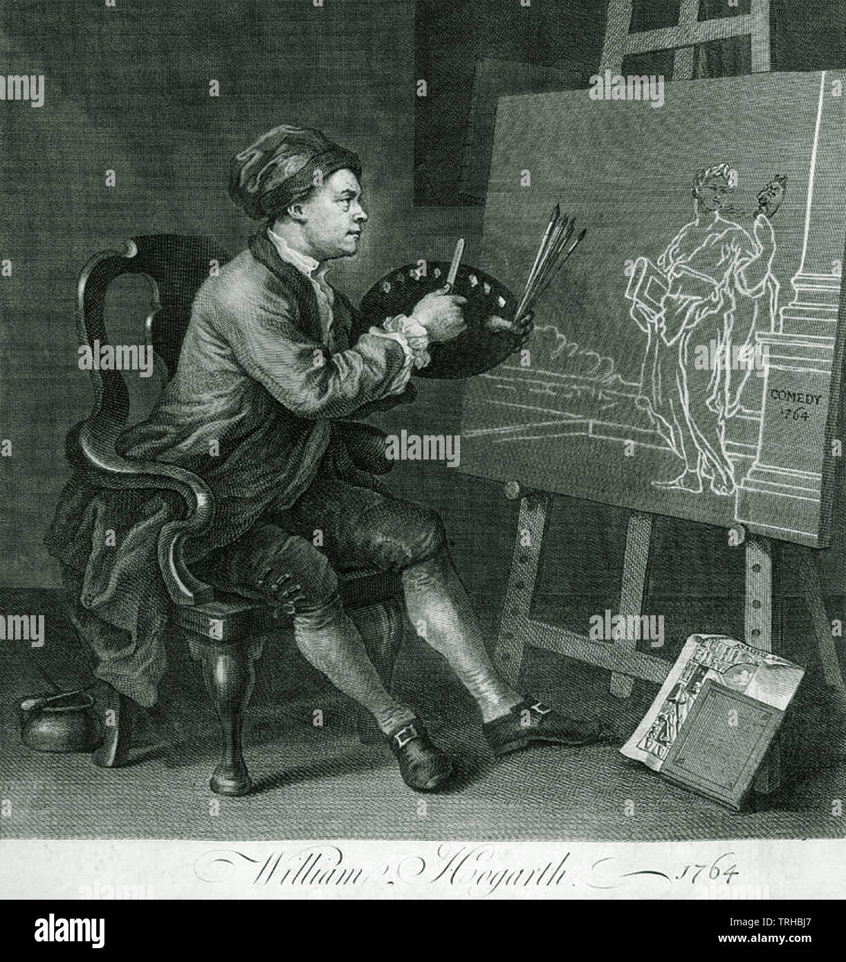 WILLIAM HOGARTH (1697-1764) English painter and cartoonist Stock Photo