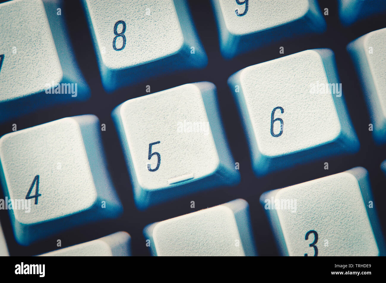 Number Keyboard Keys Stock Photo Alamy