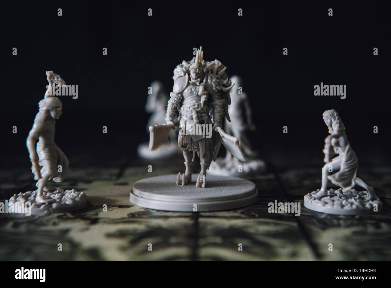 Miniatures In The Board Game Kingdom Death Monster By Adam Poots