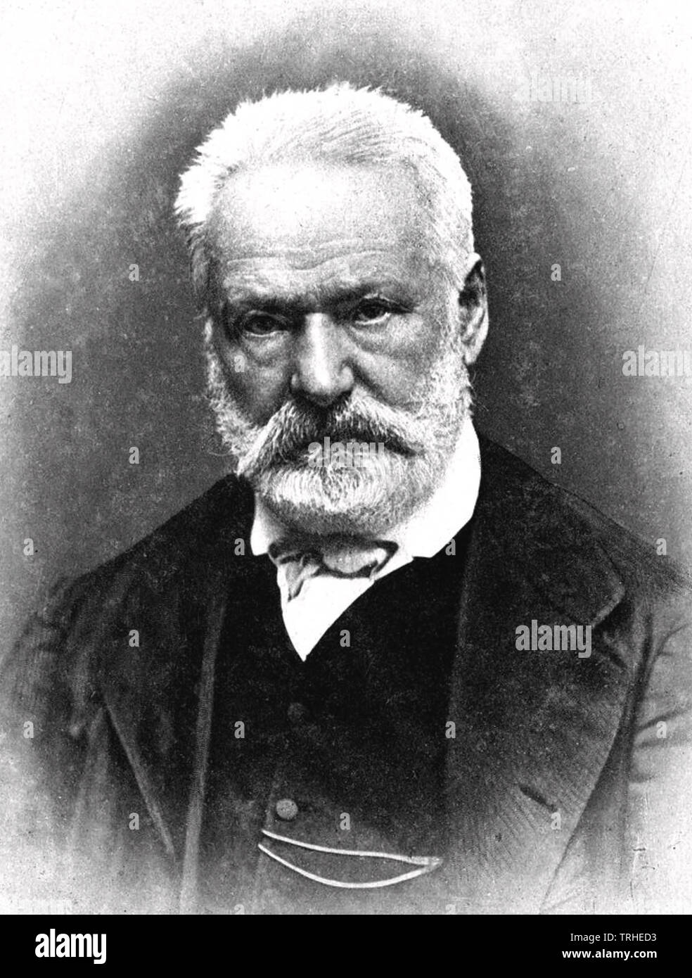 VICTOR HUGO  (1802-1885) French novelist and poet in 1876 Stock Photo