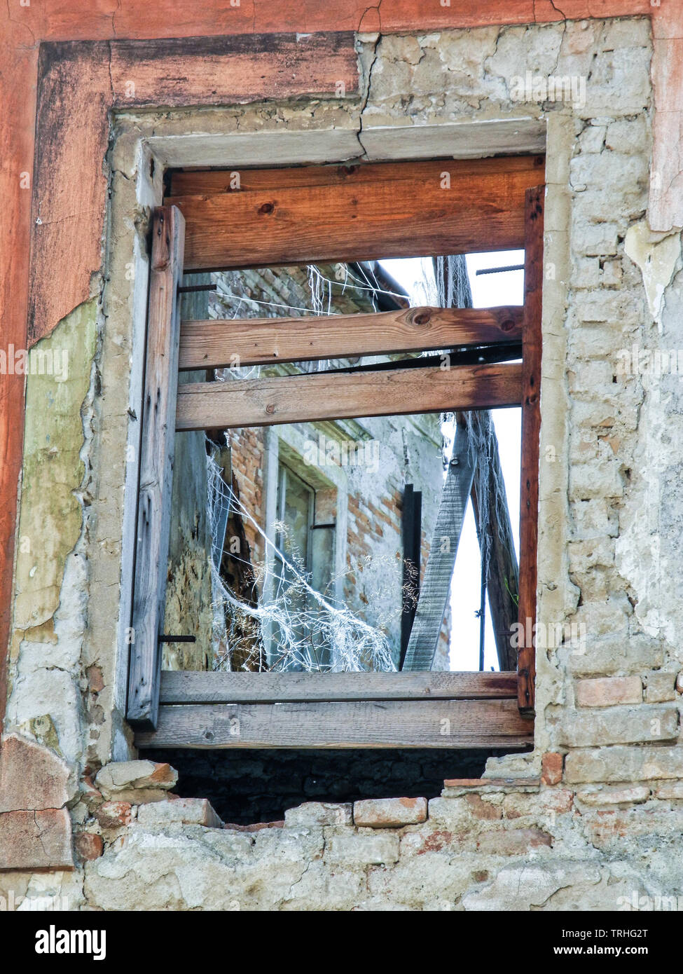 Deteriorated Window Stock Photo