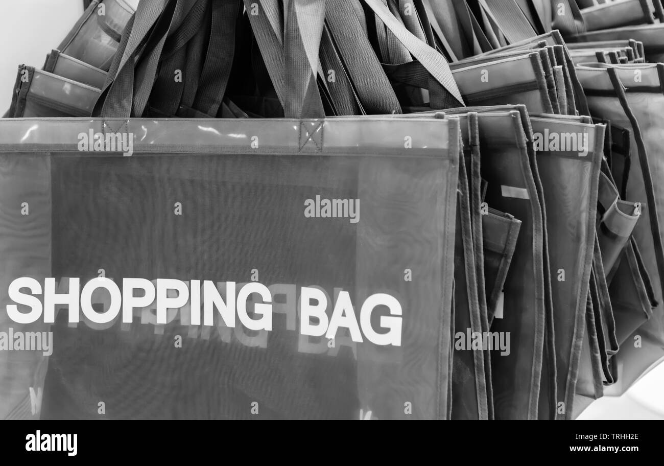 Shopping bags Black and White Stock Photos & Images Alamy