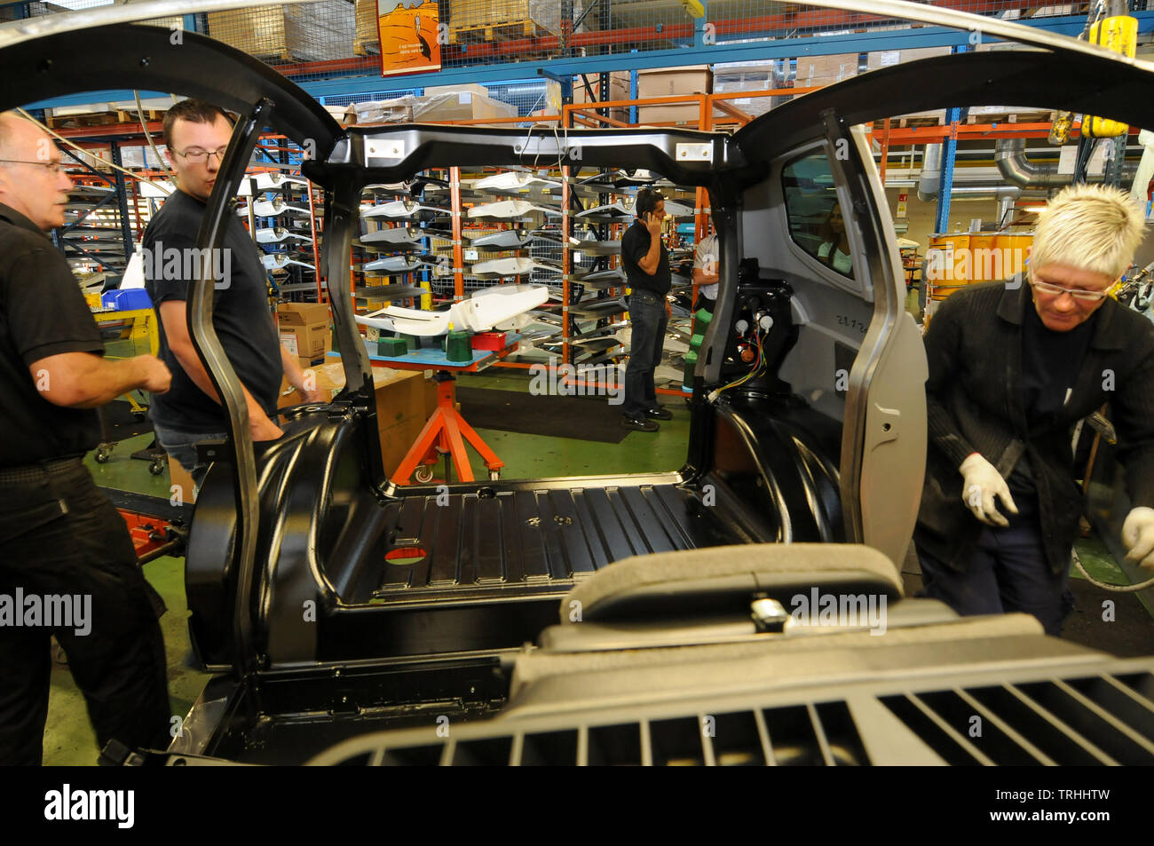 Aixam microcars company, Carmax Chanas, Drome, France Stock