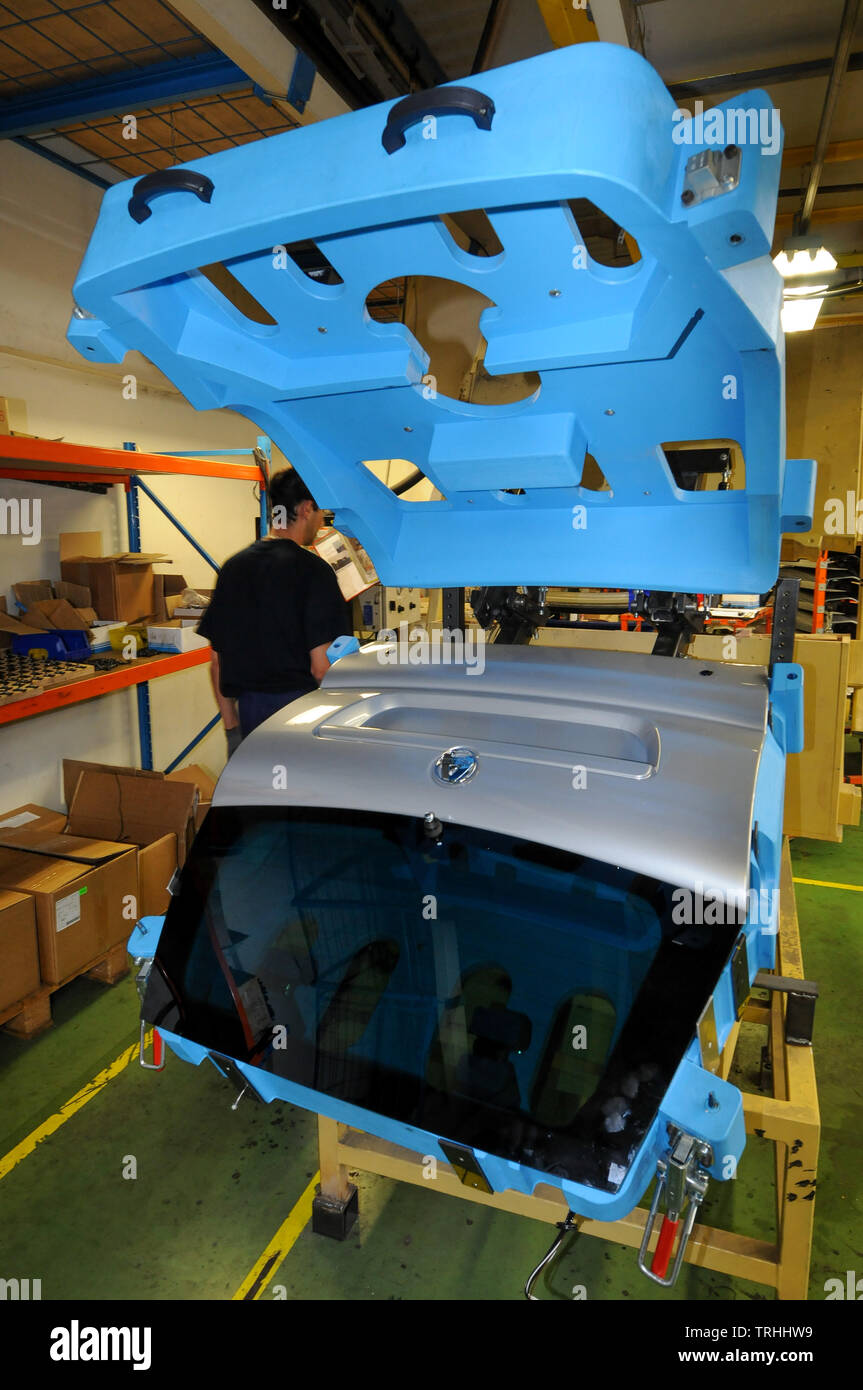 Aixam micro-cars company, Carmax workshops, Chanas, Drome, France Stock Photo