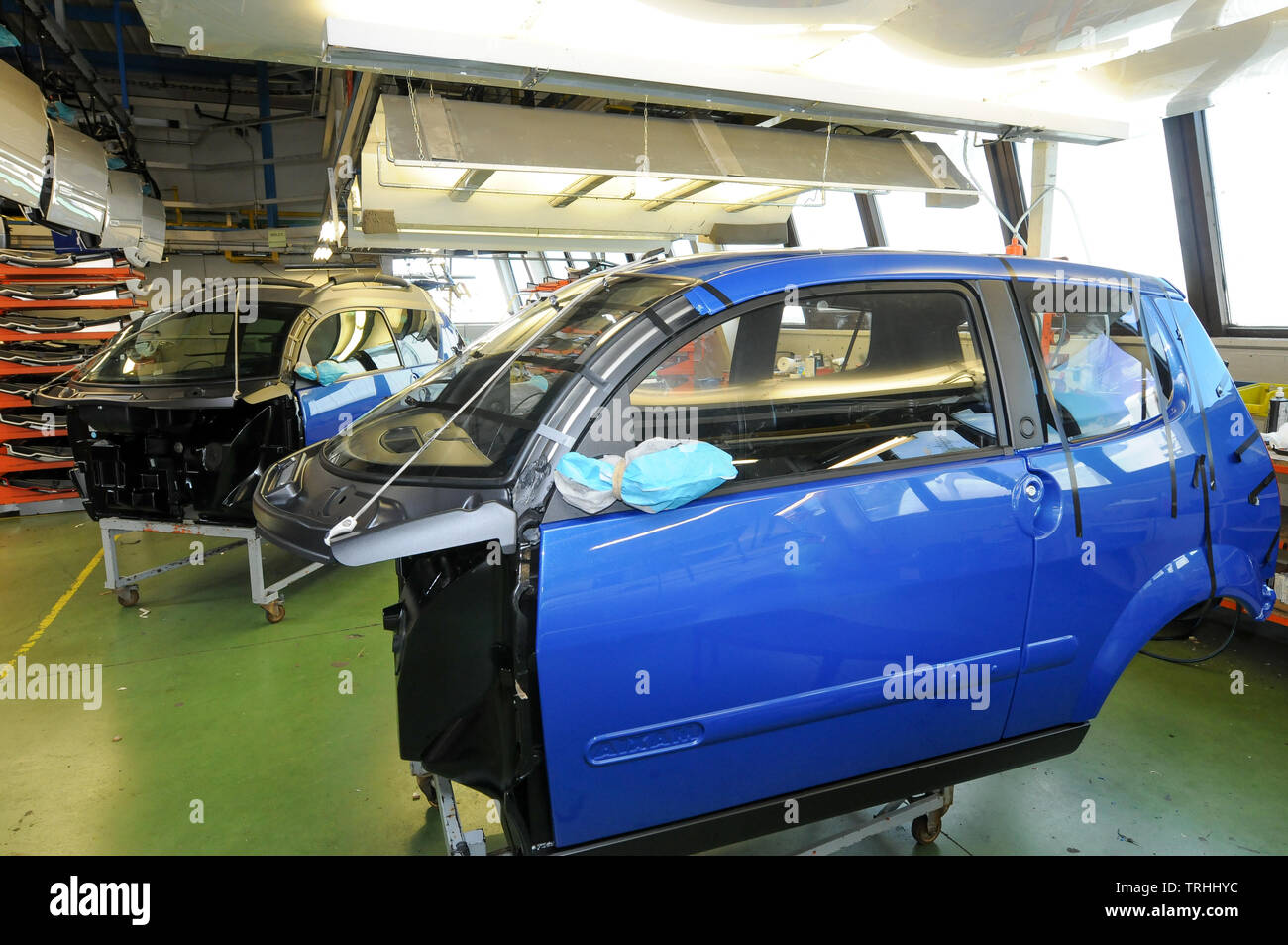 Aixam micro-cars company, Carmax workshops, Chanas, Drome, France Stock Photo