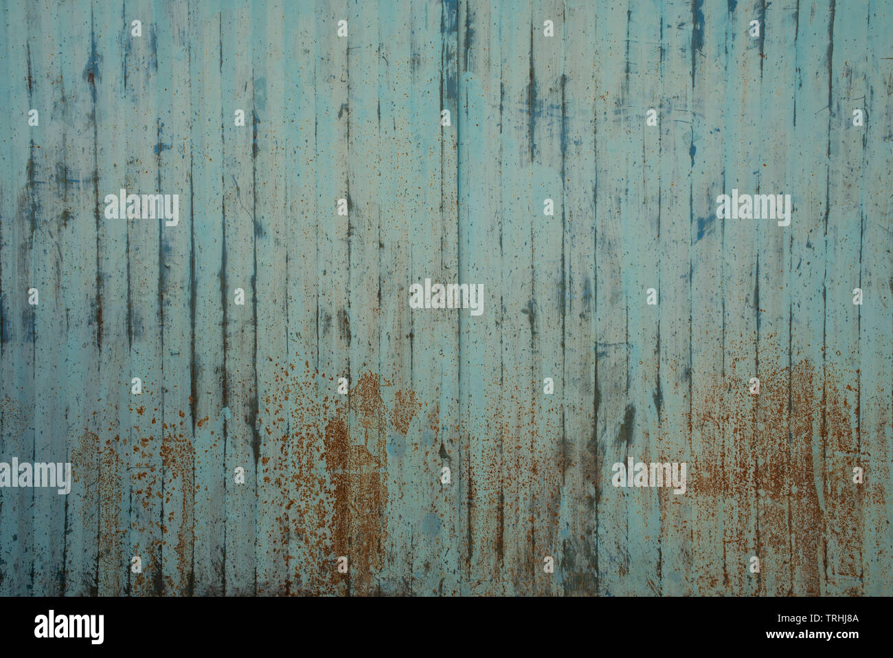 Rusty Painted Metal Wall Texture Background Light Blue Grunge Grungy Stripy Old Corroded Surface Stock Photo Alamy