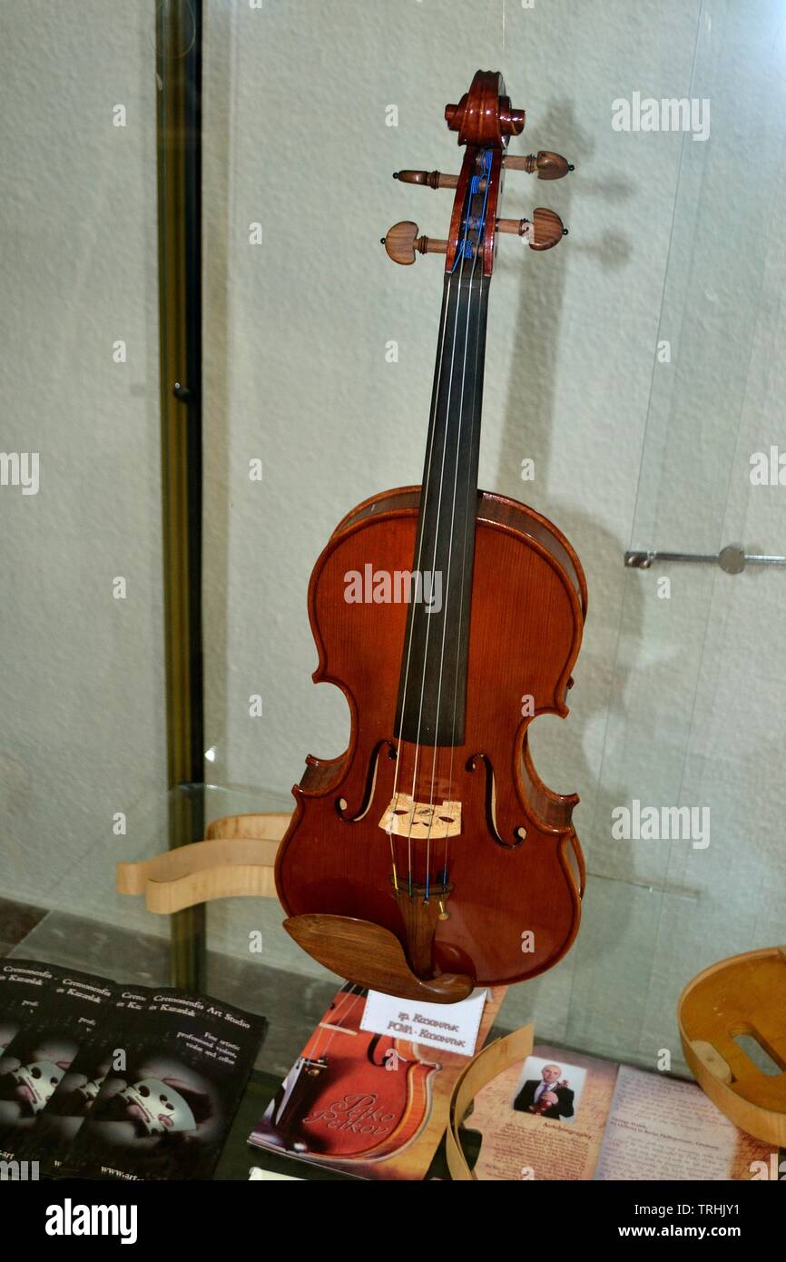 Stradivarius violin - Museum of History in KAZANLAK. Province of Stara  Zagora.BULGARIA Stock Photo - Alamy