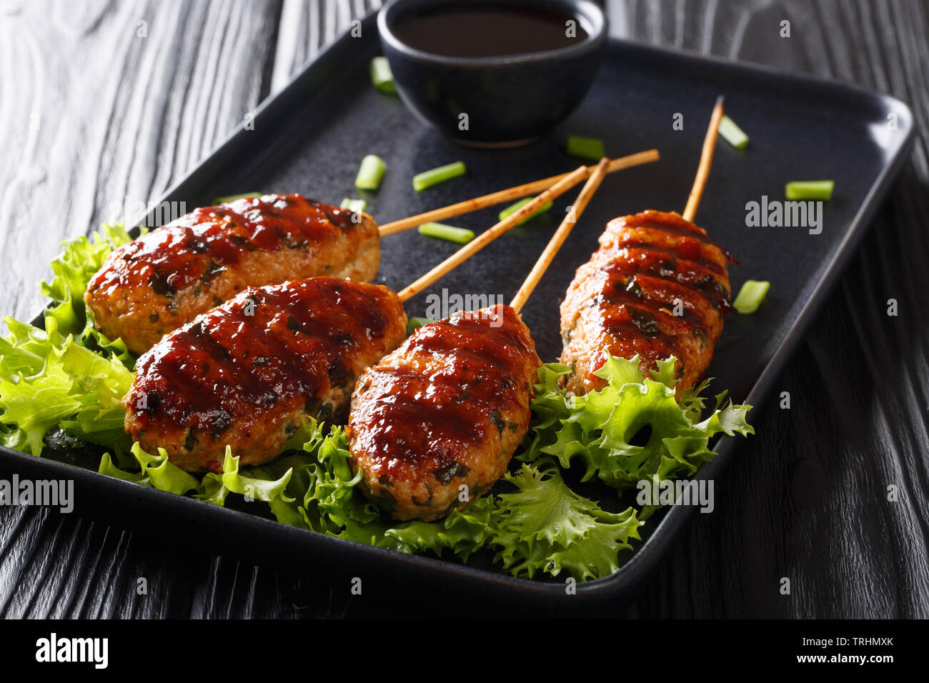 Tsukune japanese chicken meatball hires stock photography and images