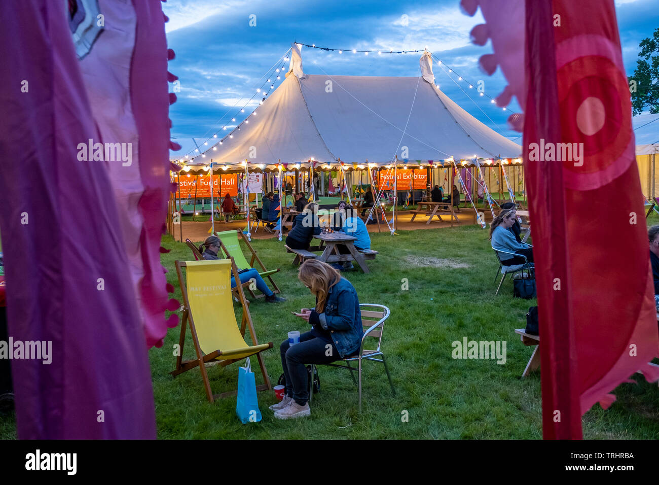 Hay Festival, Hay on Wye, Wales Stock Photo Alamy