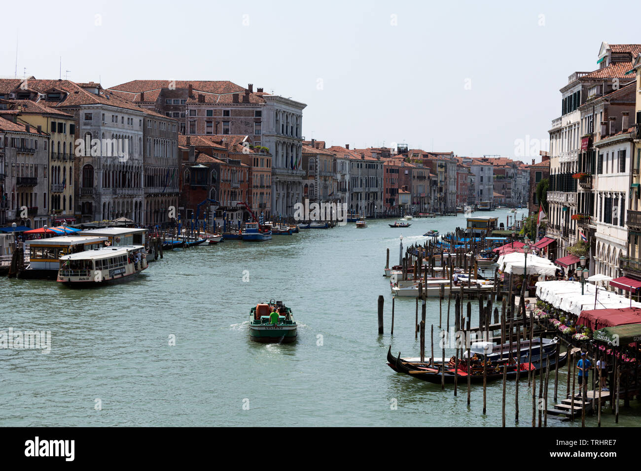 View from the Rialto Bridge of Grand Canal Stock Photo - Alamy