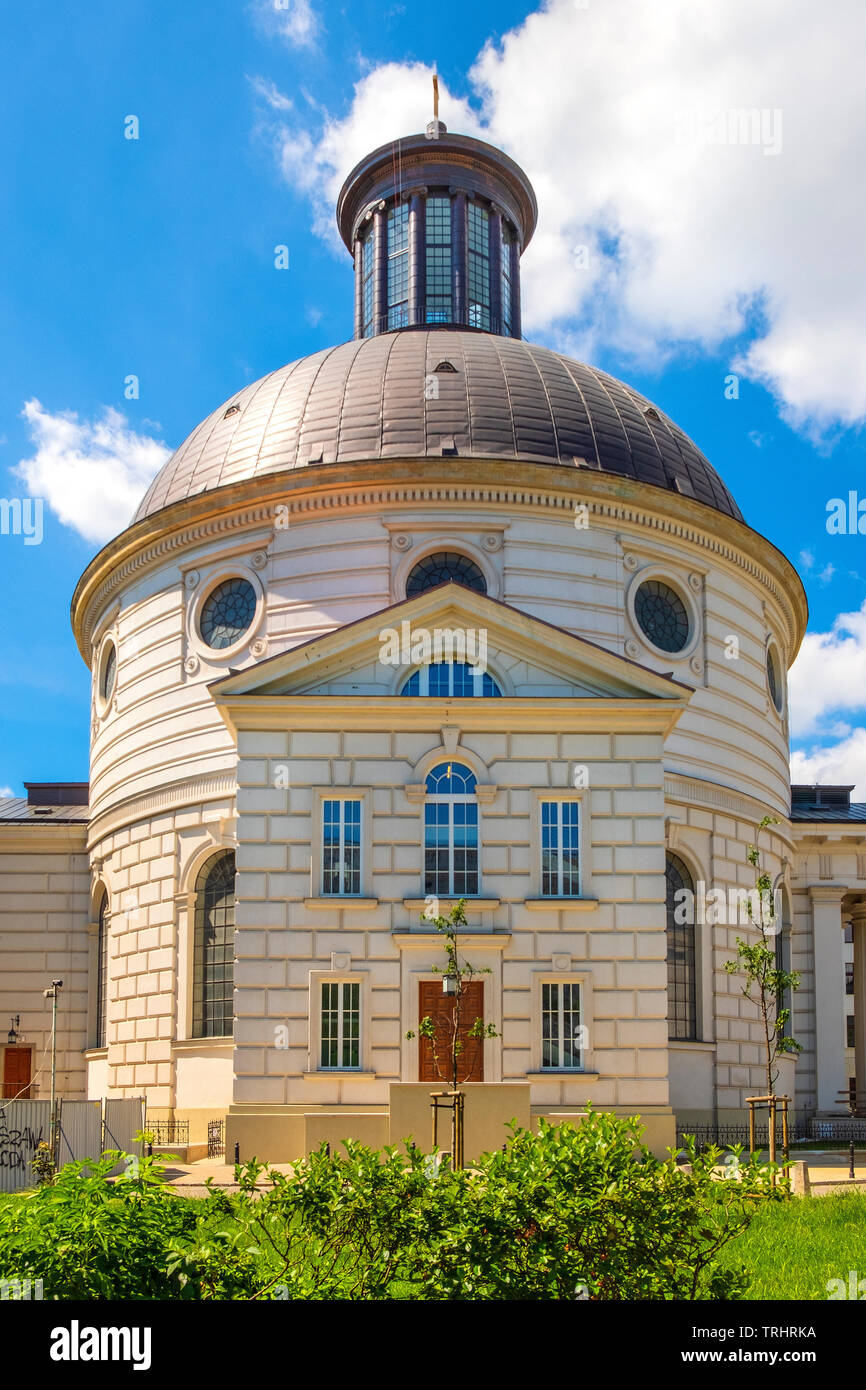 Warsaw, Mazovia / Poland - 2019/06/01: Holy Trinity Evangelical Church of the Augsburg Confession - known as Zug’s Protestant Church Stock Photo