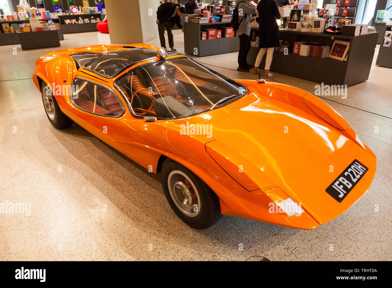 Adams Brothers Probe 16 sports car at the Stanley Kubrick exhibition