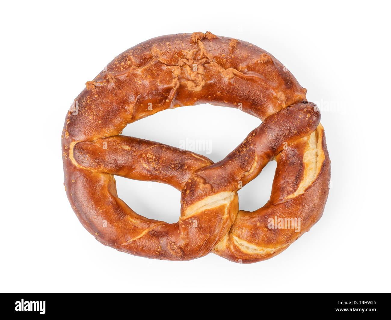 Fresh delicious bagel. Sweet bread isolated on white, clipping path included Stock Photo