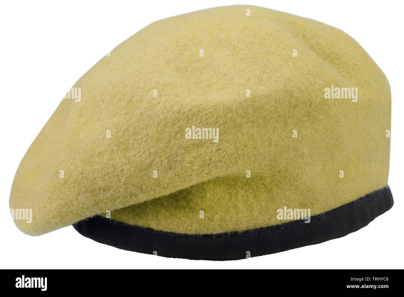 Army uniform yellow beret isolated Stock Photo Alamy