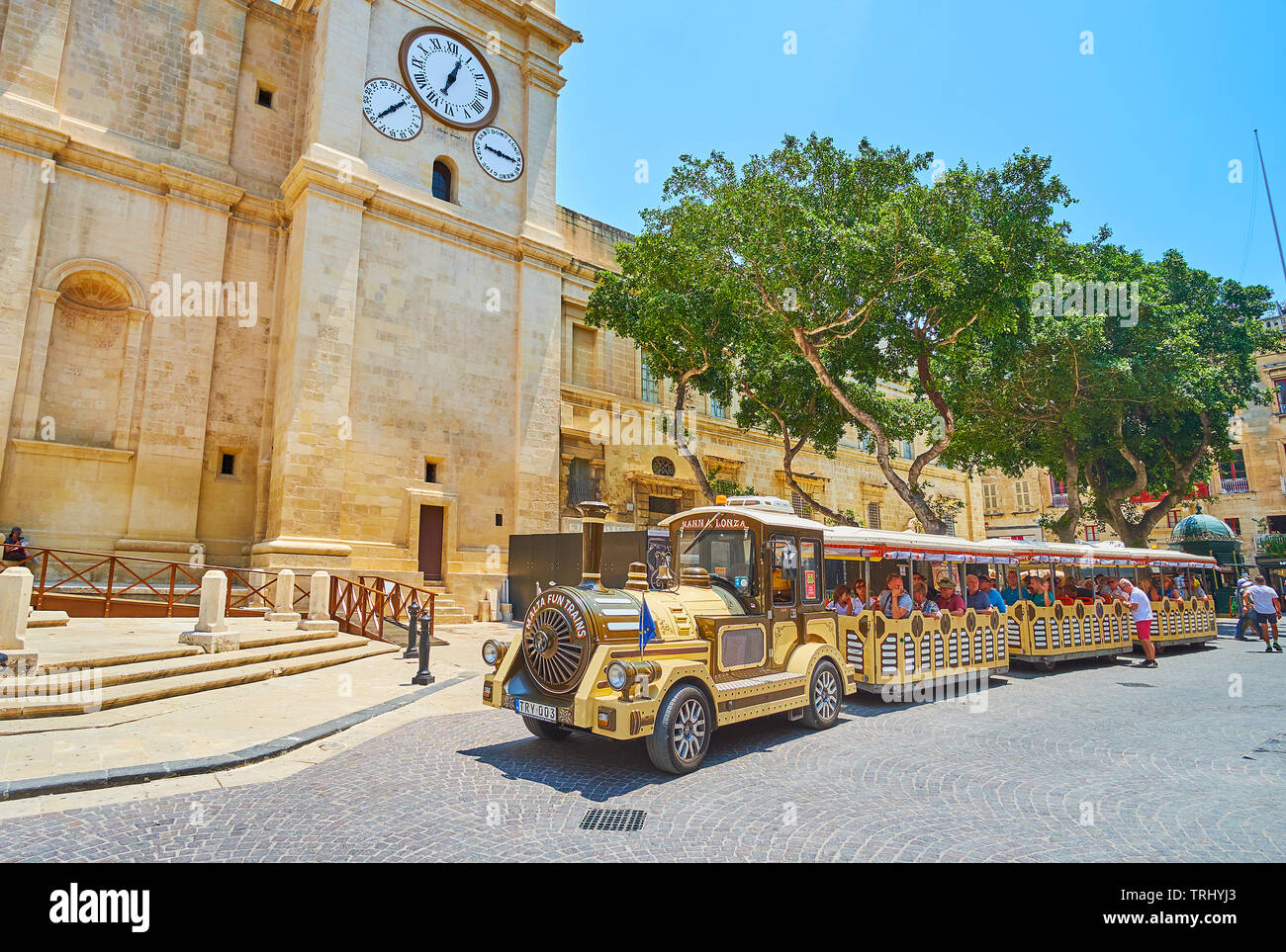 VALLETTA, MALTA JUNE 19, 2018 The Fun Train is the perfect choice to