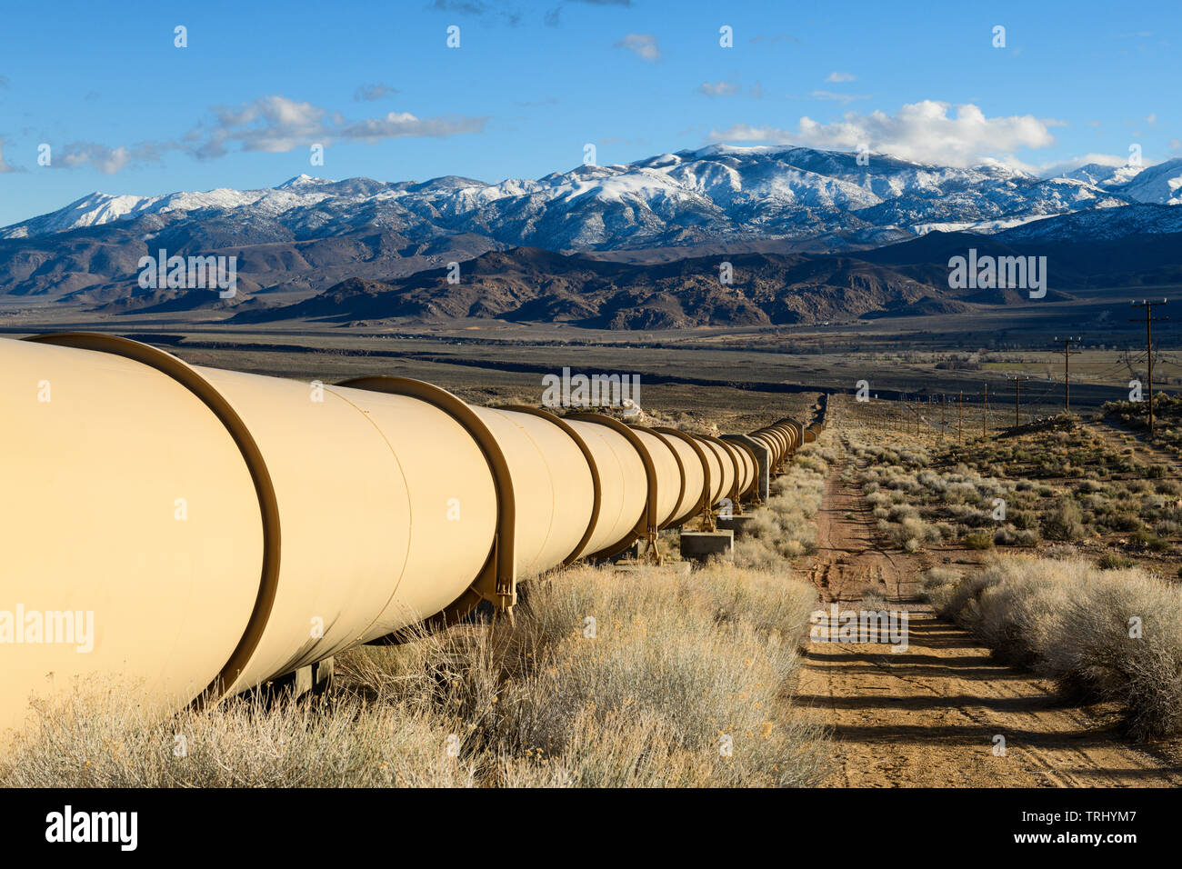 The Los Angeles County Water Aqueduct Carries Water From The Owens