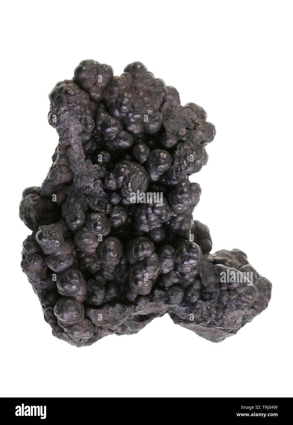 Focus stacked image of a manganese nodules specimen from Kasekelesa deposit, Luabala, DR Congo Stock Photo