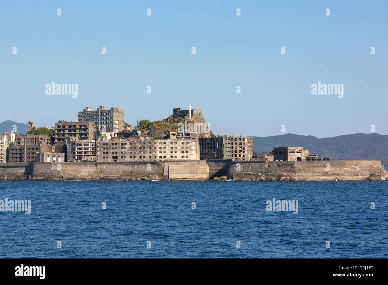 Gunkanjima / Hashima Island / Battleship Island, Nagasaki, Japan Stock