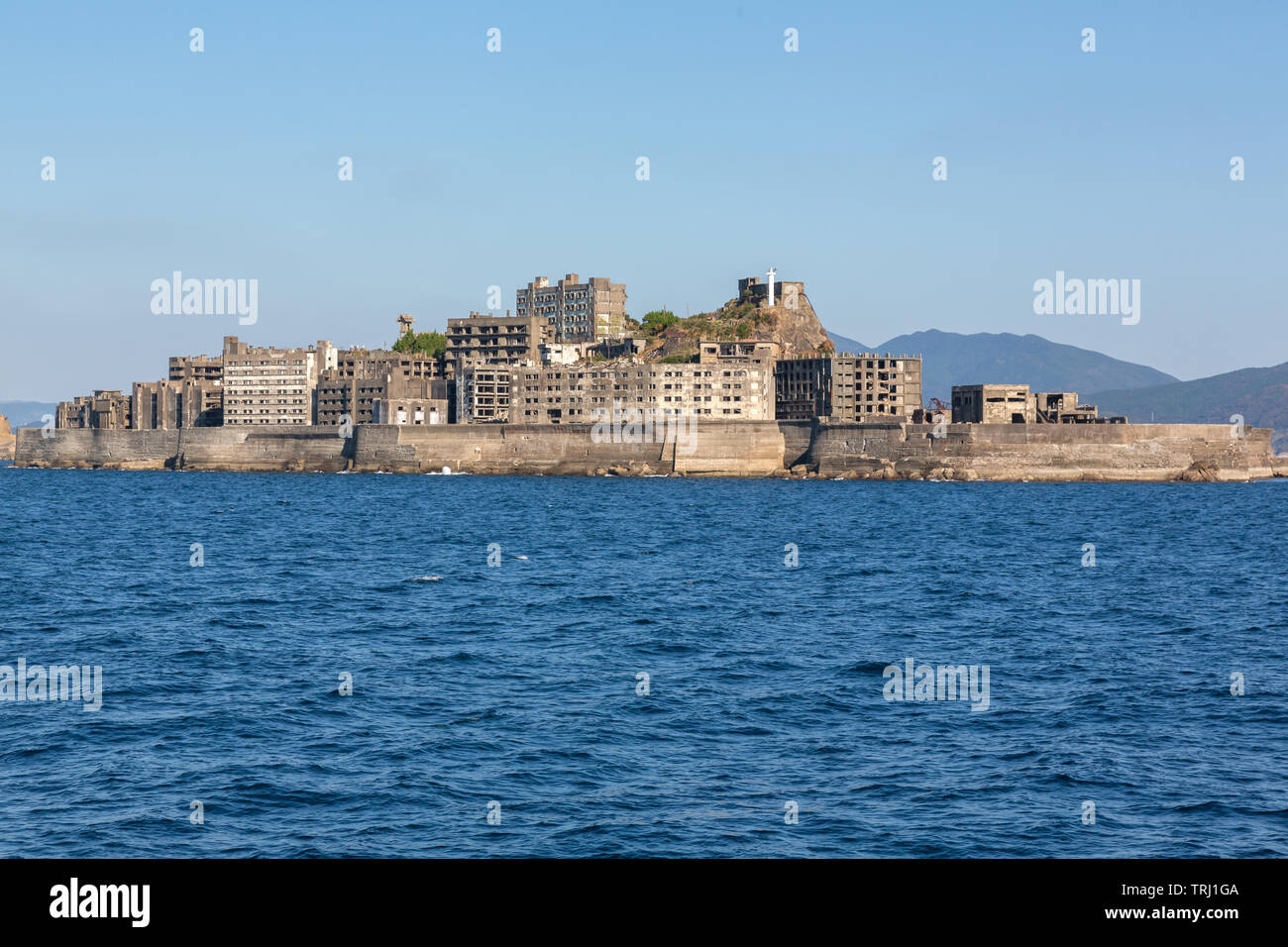 Gunkanjima / Hashima Island / Battleship Island, Nagasaki, Japan Stock