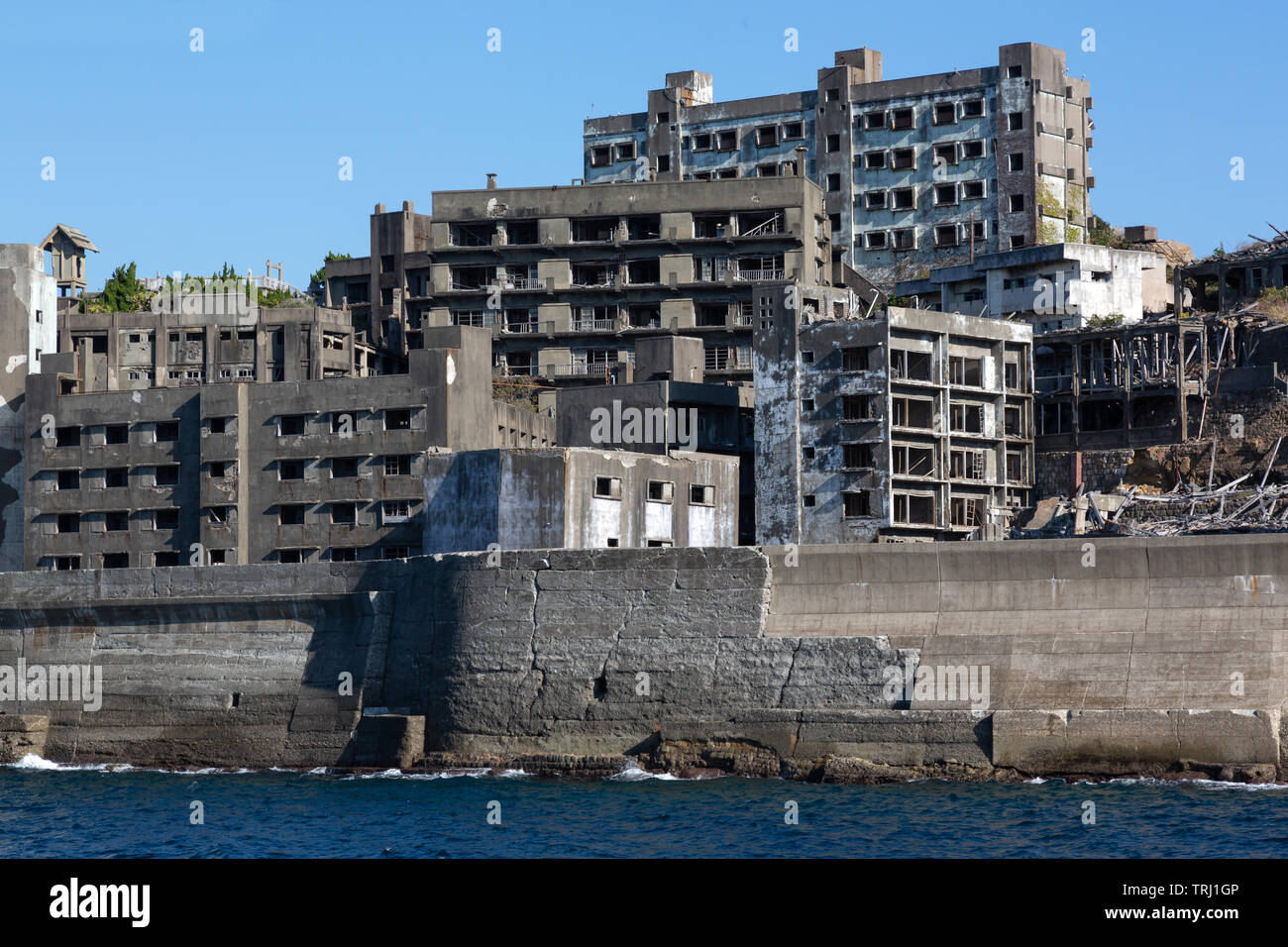 Gunkanjima / Hashima Island / Battleship Island, Nagasaki, Japan Stock