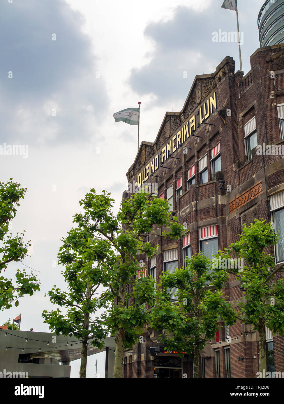 Hotel New York, based in the former office building of Holland America Line in Rotterdam. From here, thousands of emigrants left for North America. Stock Photo