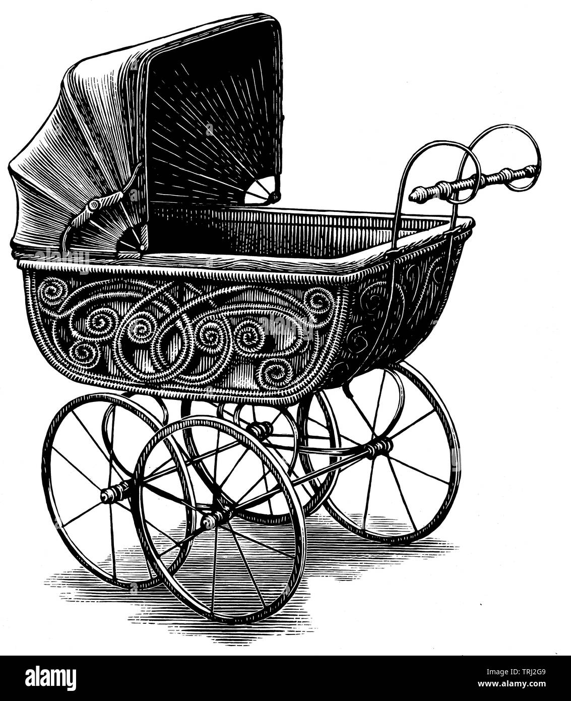 old time baby carriage