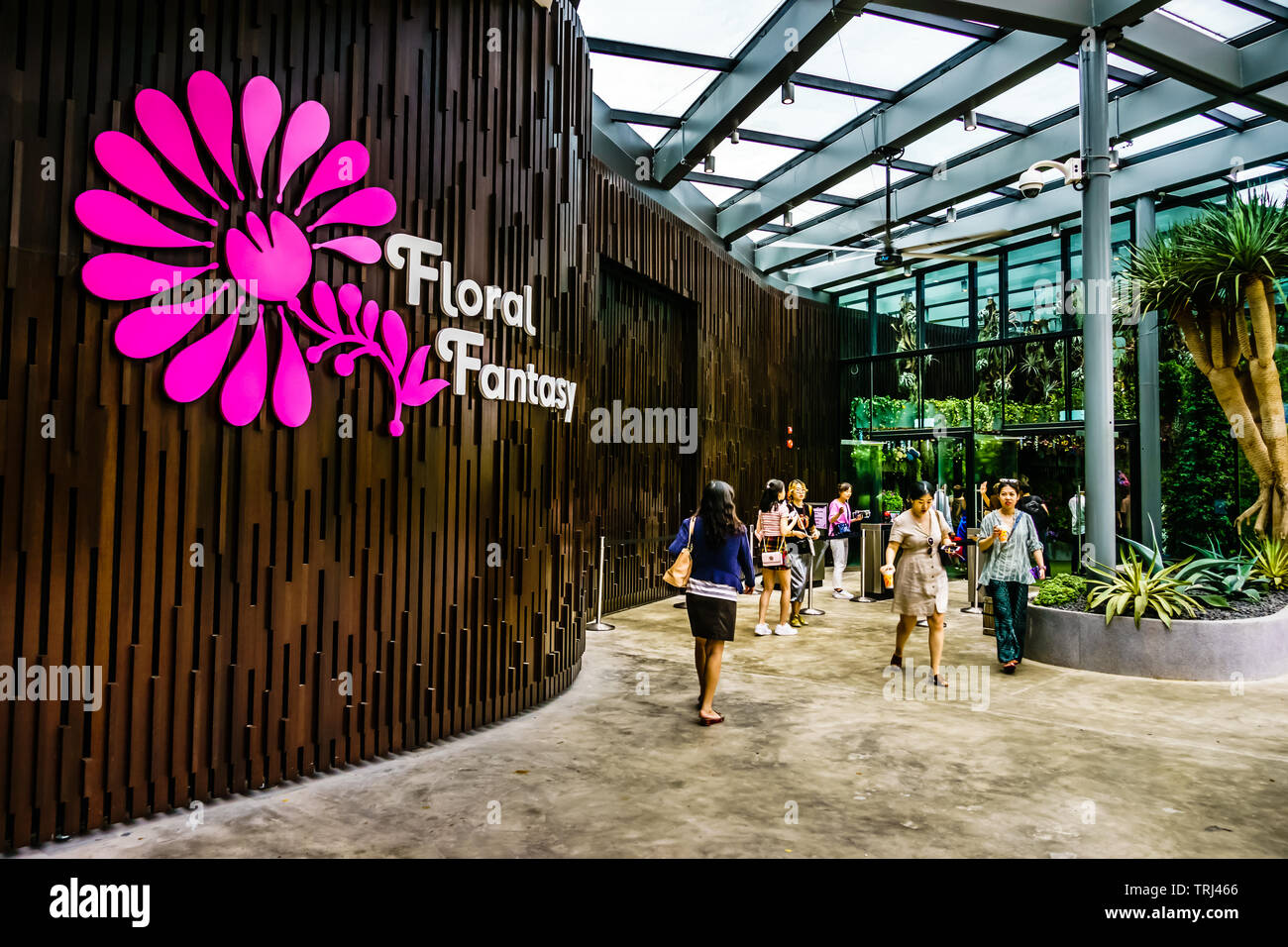 Singapore 30 April, 2019 Entrance of new attraction of Gardens By