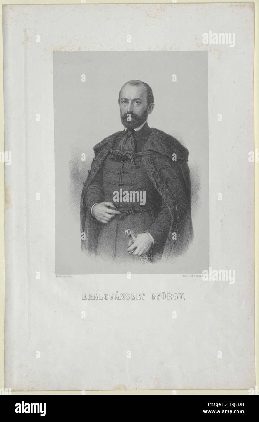 Kralovanszky, Gyoergy, lived circa 1866, Additional-Rights-Clearance-Info-Not-Available Stock Photo