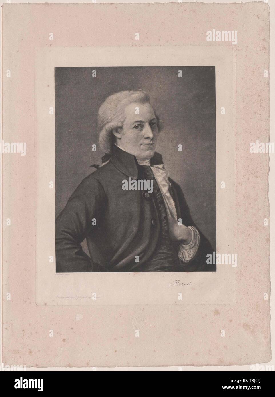 Mozart, Wolfgang Amadeus, picture Wolfgang Amadeus Mozart (1756-1791), , Additional-Rights-Clearance-Info-Not-Available Stock Photo