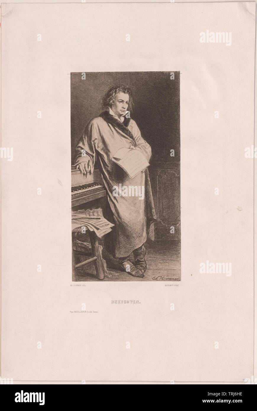 Beethoven, Ludwig van, Additional-Rights-Clearance-Info-Not-Available Stock Photo