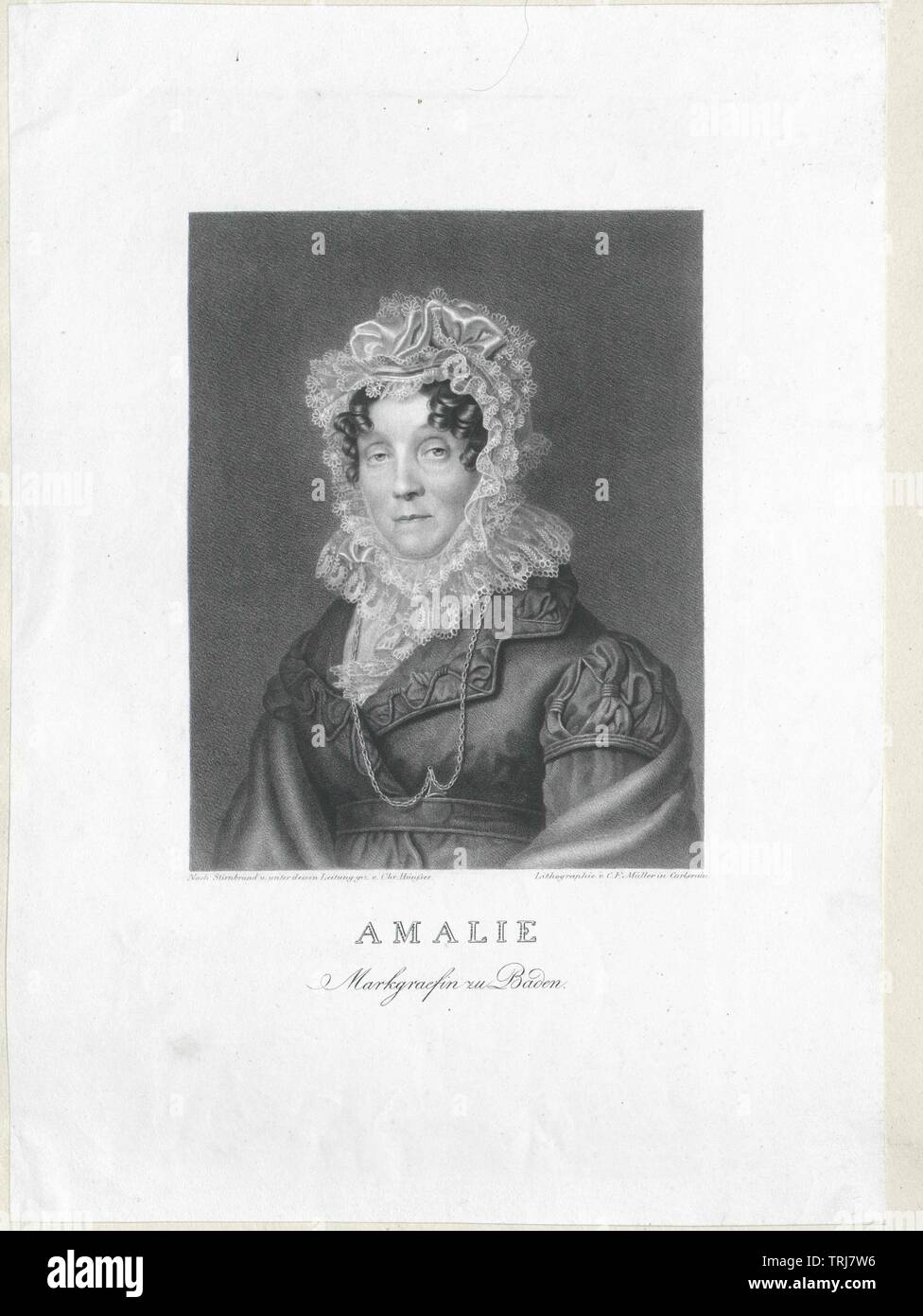 Amalie, princess of Hesse-Darmstadt, Additional-Rights-Clearance-Info-Not-Available Stock Photo