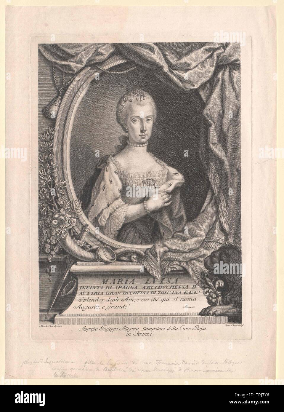 Maria Luisa, Infanta of Spain, Additional-Rights-Clearance-Info-Not-Available Stock Photo