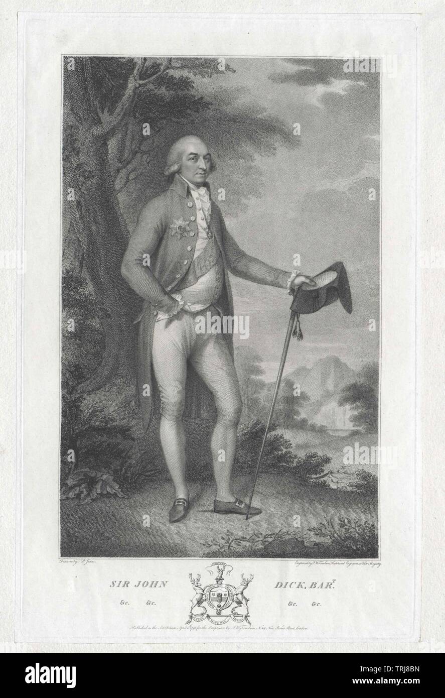 thick, Sir John baronet, Additional-Rights-Clearance-Info-Not-Available Stock Photo