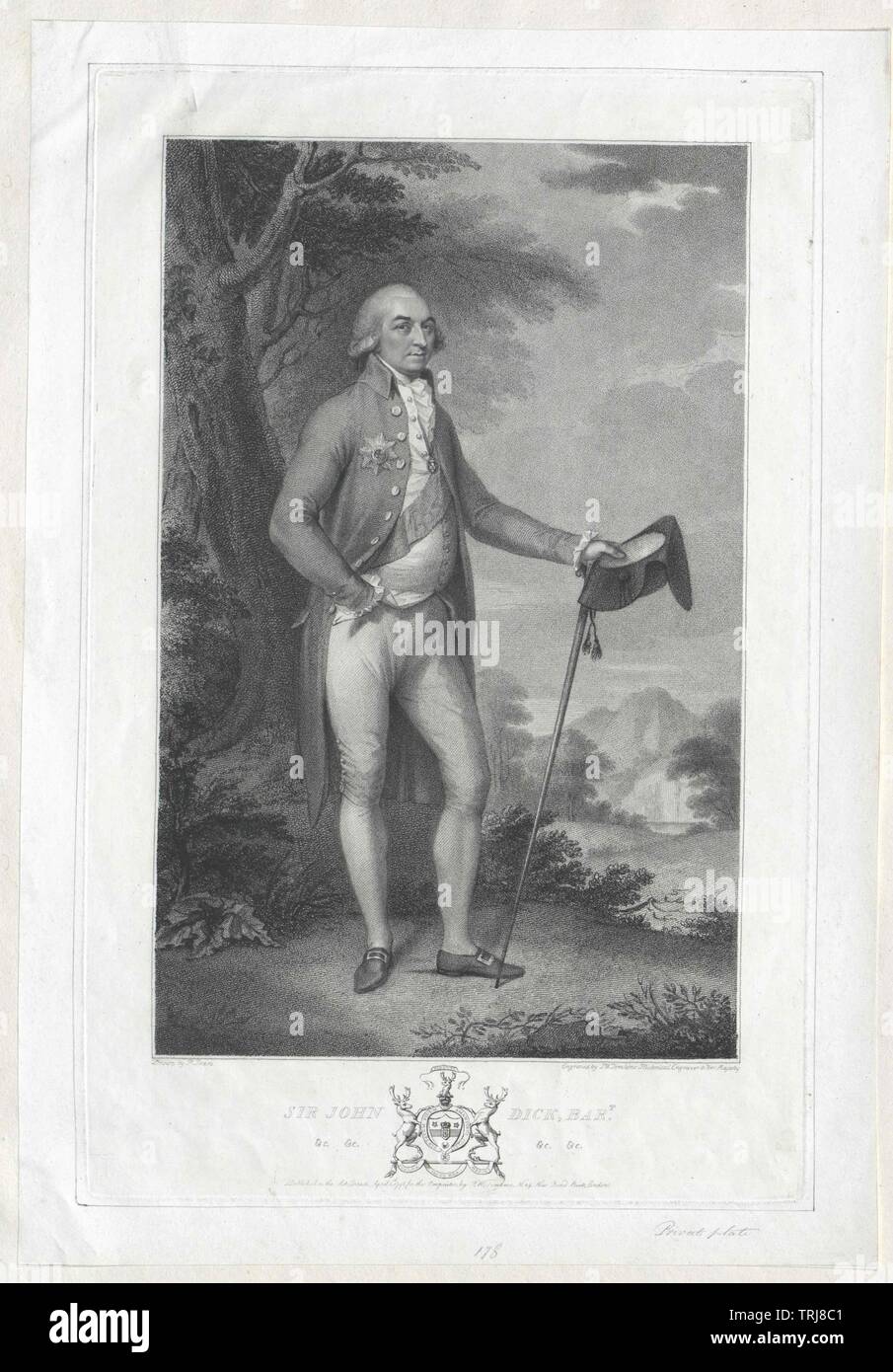 thick, Sir John baronet, Additional-Rights-Clearance-Info-Not-Available Stock Photo