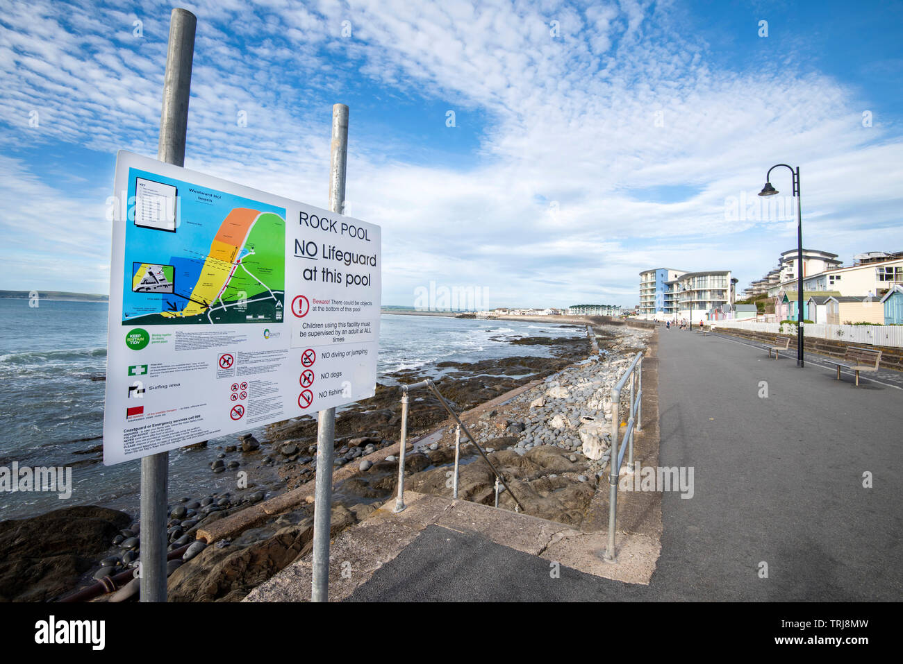 The Seafront at Westward Ho! in Devon England UK Stock Photo - Alamy