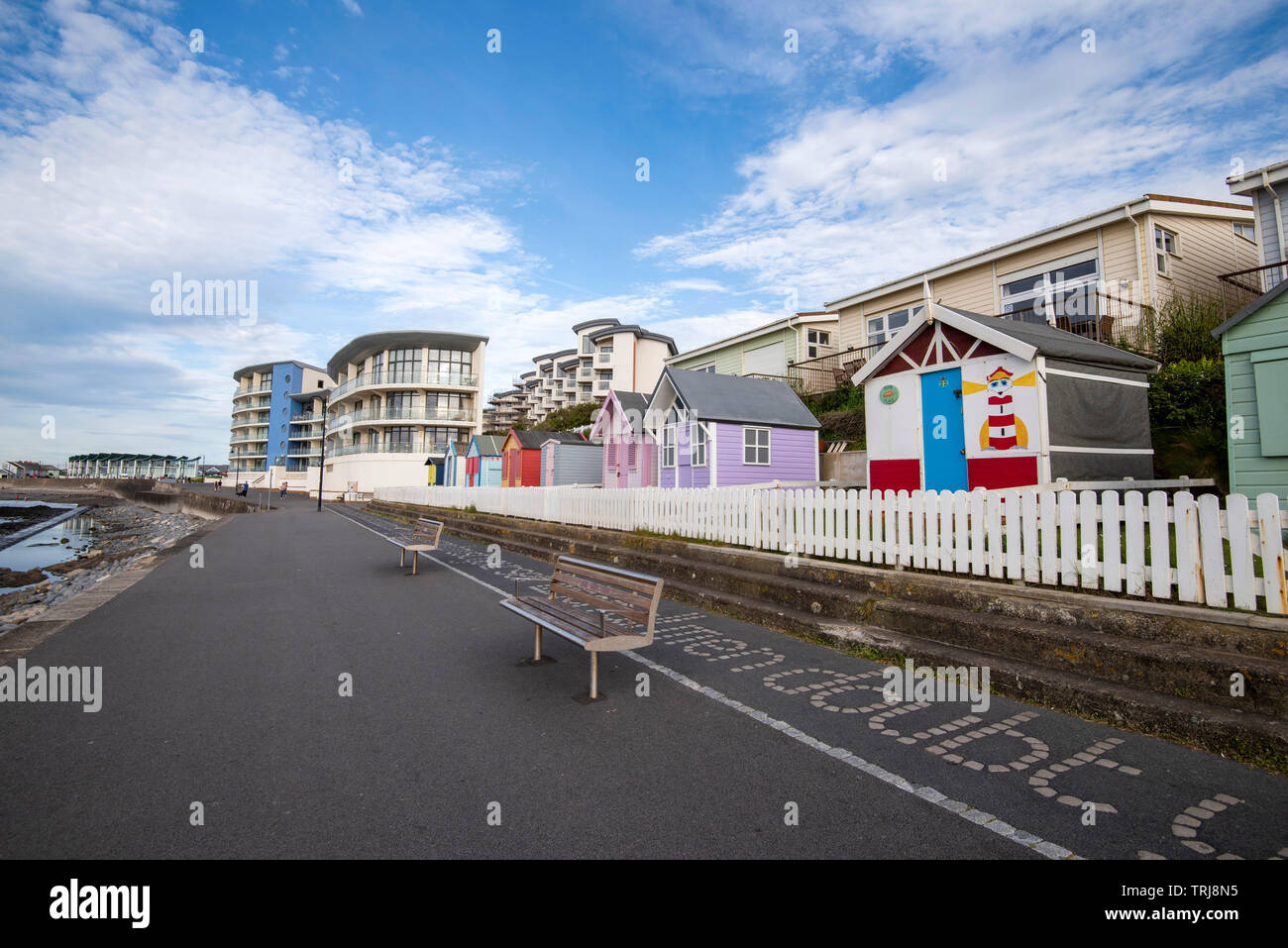 The Seafront at Westward Ho! in Devon England UK Stock Photo