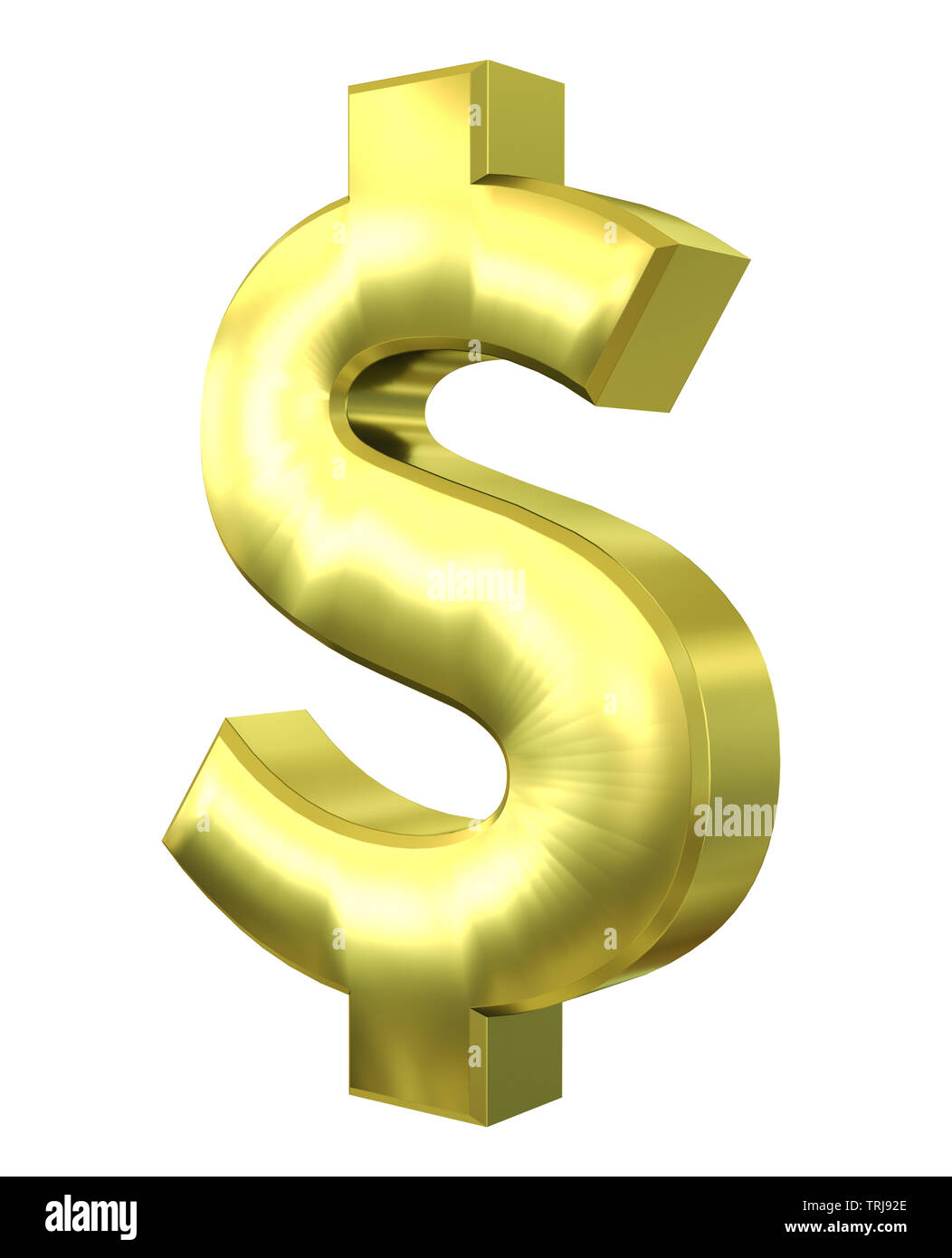 Golden money symbol Stock Photo